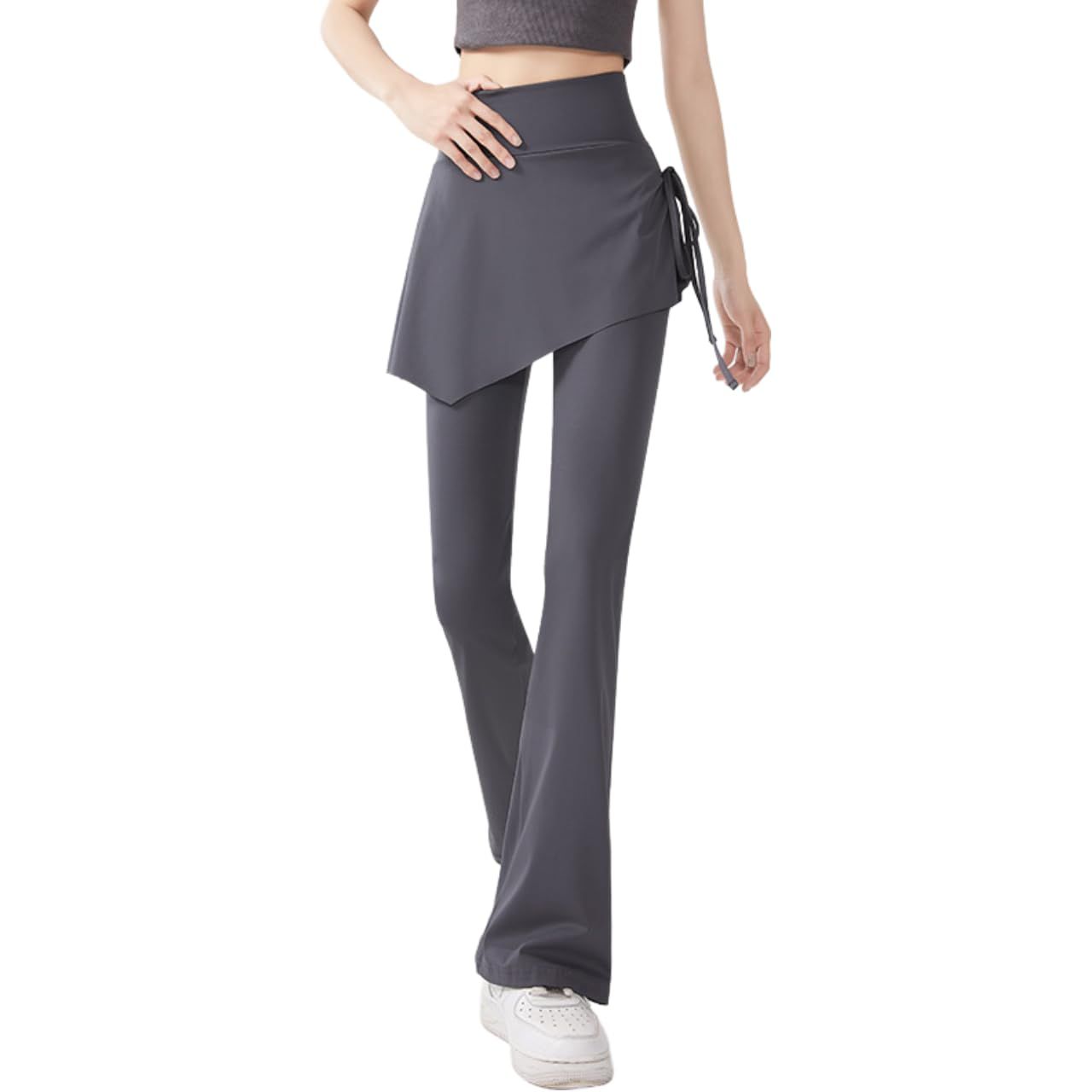 Belle Iza Bella] ヨガパンツ スカート風 レギンス フレア パンツ ハイ