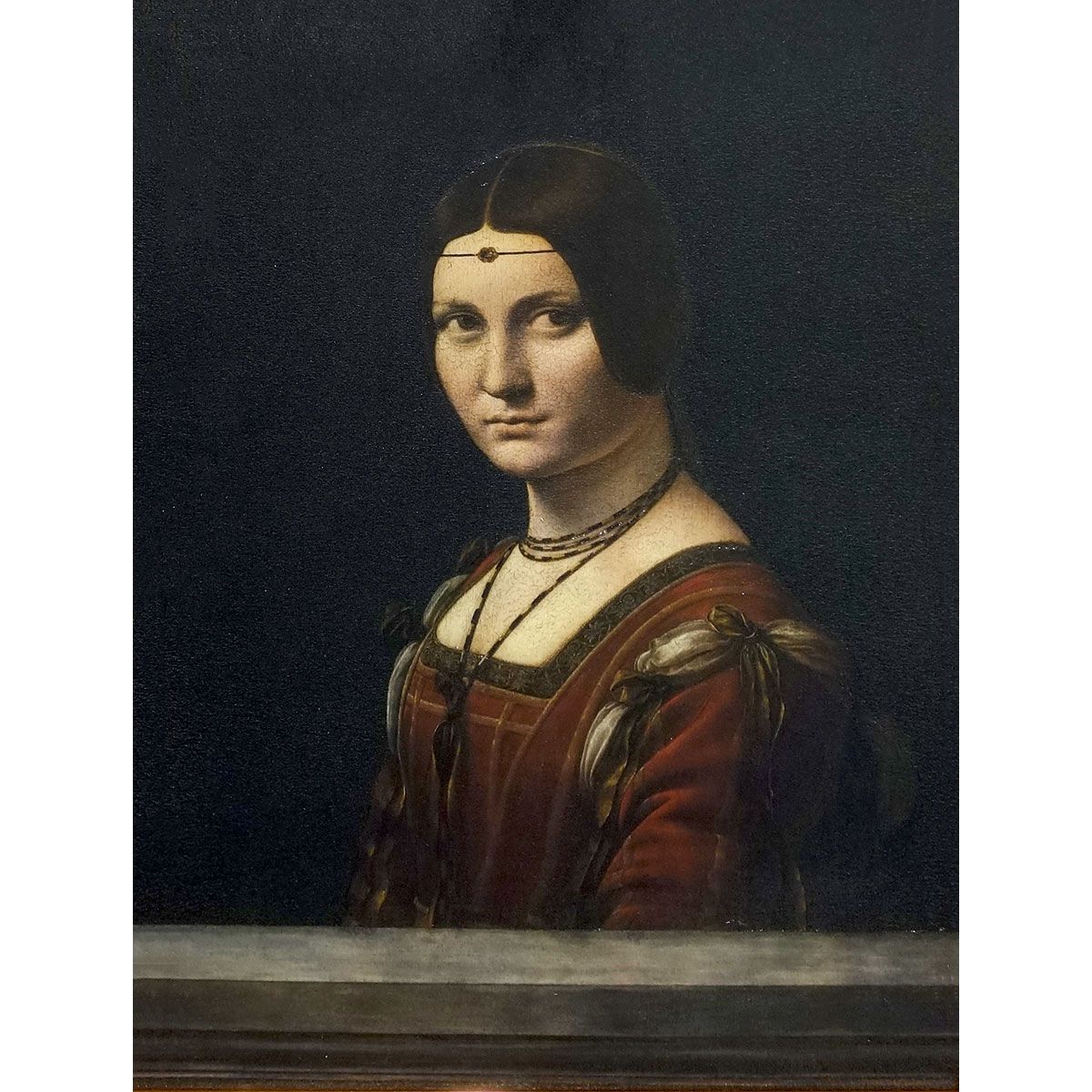 絵画 F6号 レオナルド・ダ・ヴィンチ 「美しきフェロニエール ／女性の