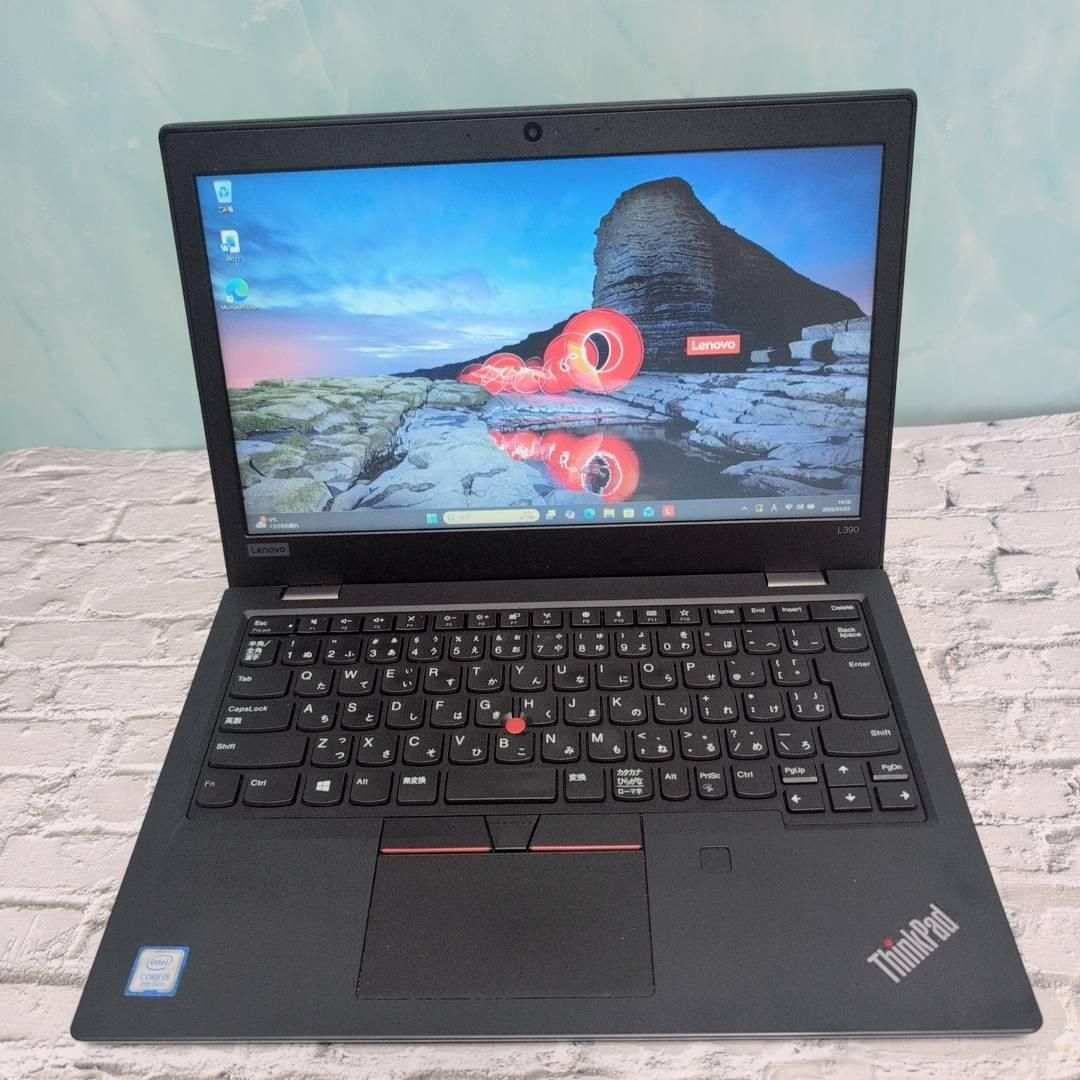 ThinkPad L390 i5/8GB/256GB/オフィス/ノートPC Office付き 即納