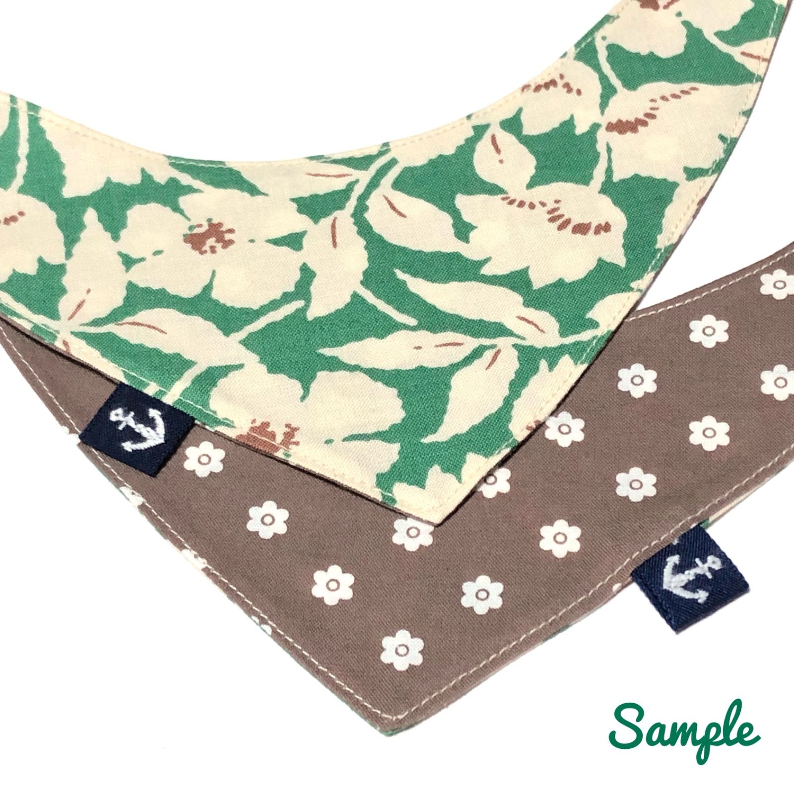 No.3026☘️ 犬猫用 リバーシブルバンダナ XSサイズ ハワイアン