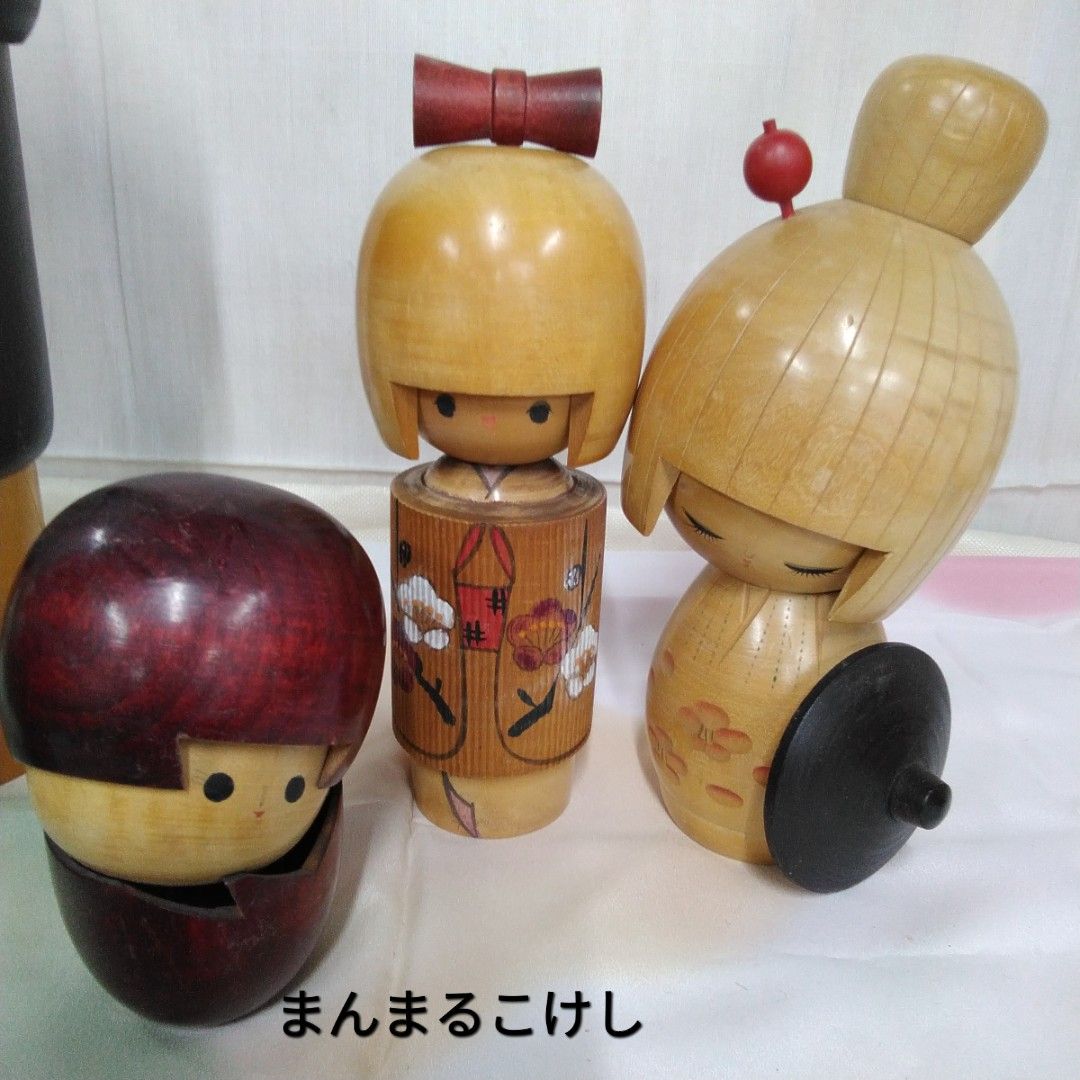 昭和レトロ 民芸こけし/郷土土産こけし/作者物こけしまとめて11本 S612