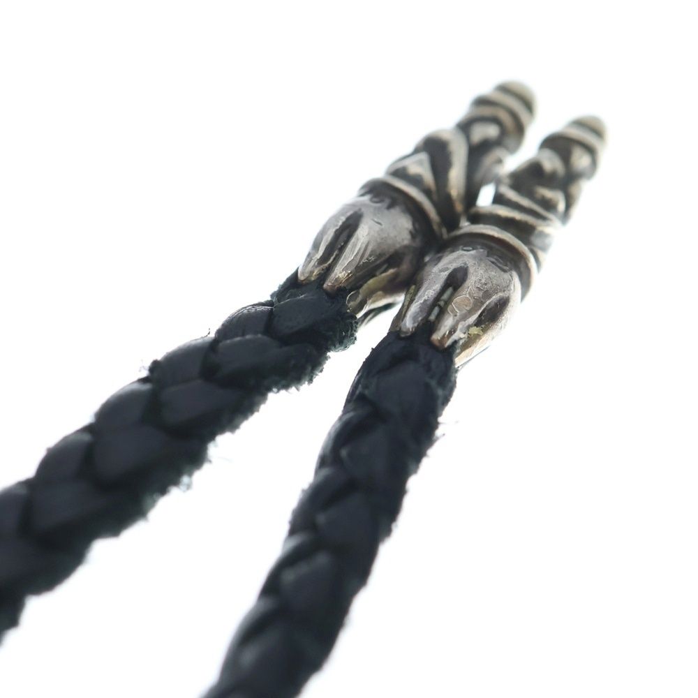 CHROME HEARTS (クロムハーツ) LEATHER BRAID スクロールレザー