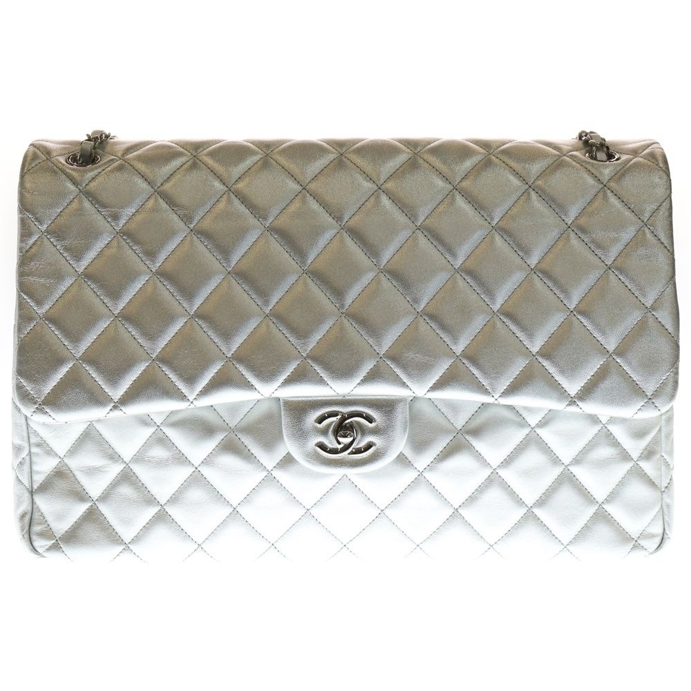 CHANEL デカマトラッセ（シルバー） CHANEL (シャネル) デカマトラッセ40 Sフラップ Sチェーンショルダー