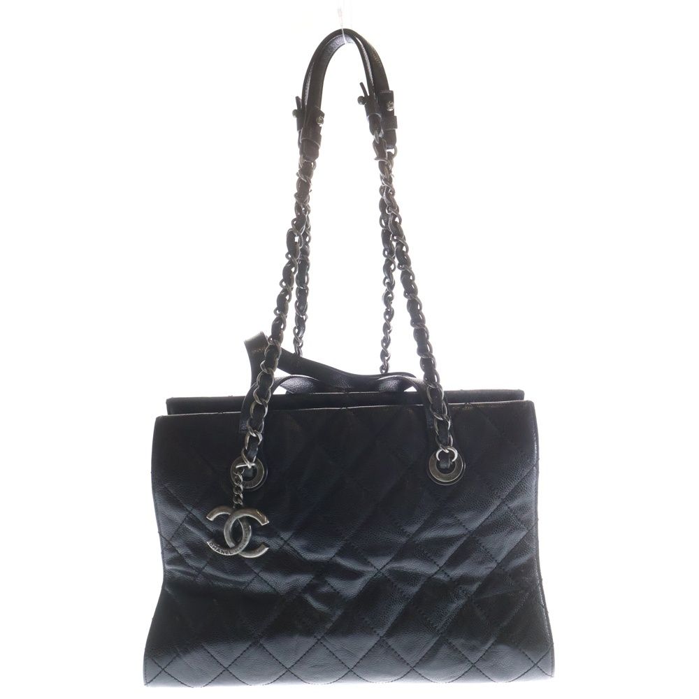 マトラッセ ココマーク シャネル キャビアスキン CHANEL チェーン 