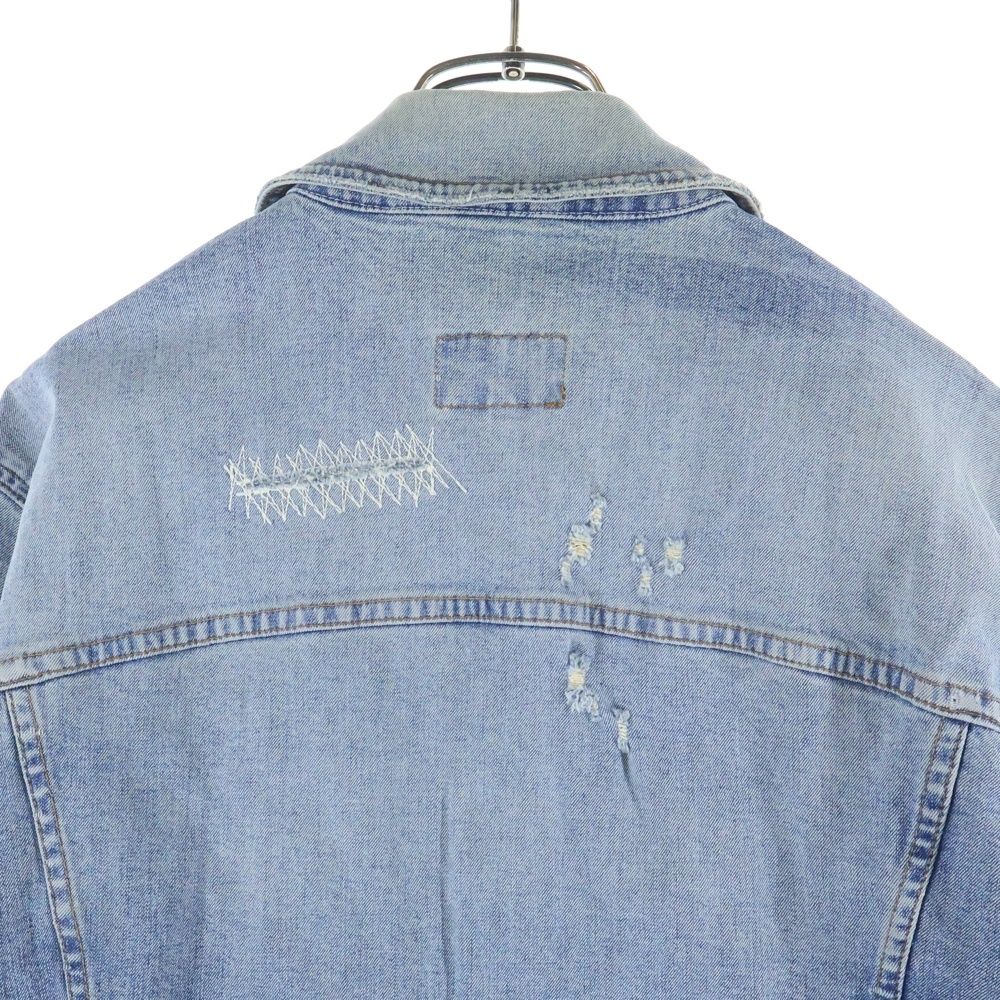 DOLCE&GABBBNA デニムジャケット ダメージ加工 DOLCE & GABBANA (ドルチェアンドガッバーナ) Archive アーカイブ ロゴ