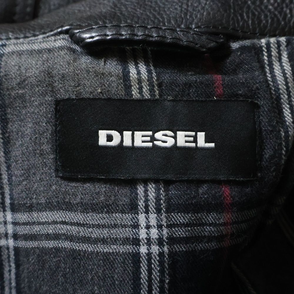 DIESEL (ディーゼル) 18AW J-YUKI JACKET レザー切替 キャンバス