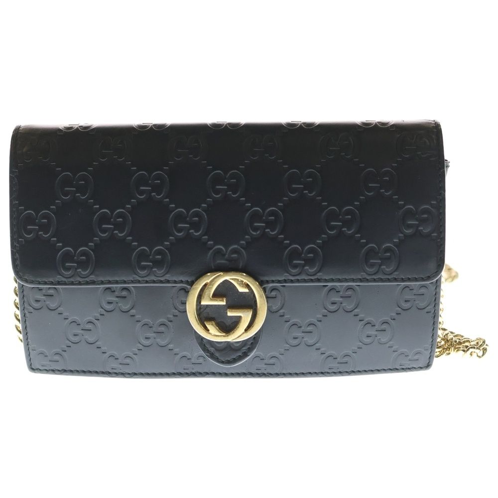 GUCCI (グッチ) グッチシマ チェーンウォレット ショルダーバッグ ミニ