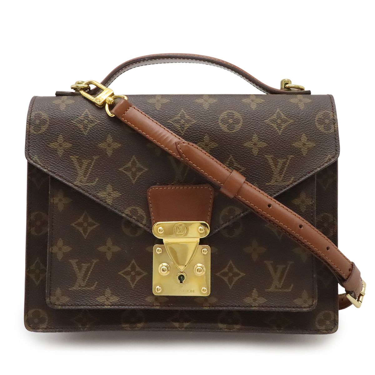 LOUIS VUITTON ルイ ヴィトン モノグラム モンソー26 セカンドバッグ