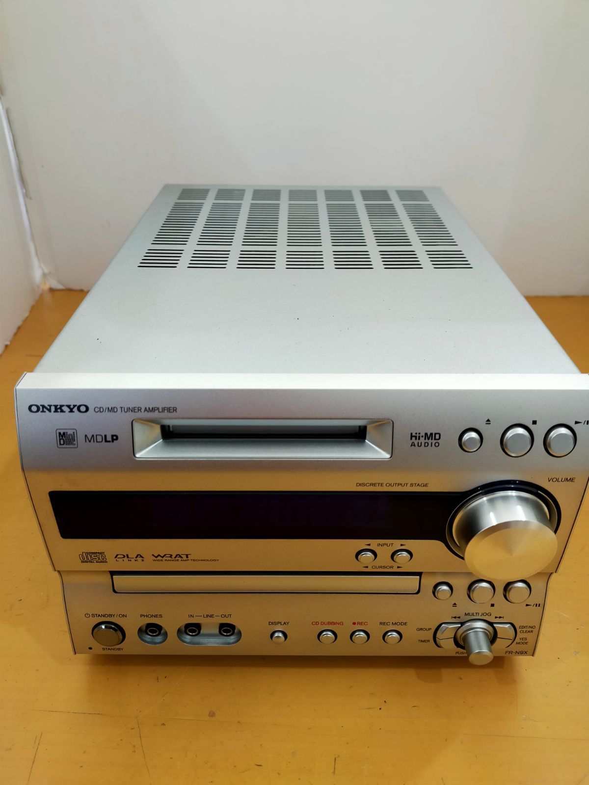 G08 ONKYO CD/MDチューナーアンプ FR-N9X ジャンク品 - メルカリ