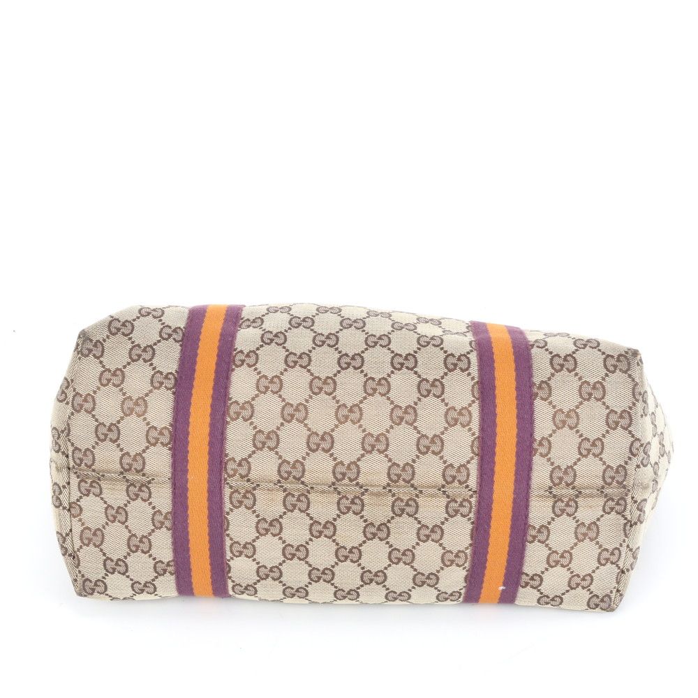 グッチ GGキャンバス シェリー ライン 139260 レザー トート バッグ