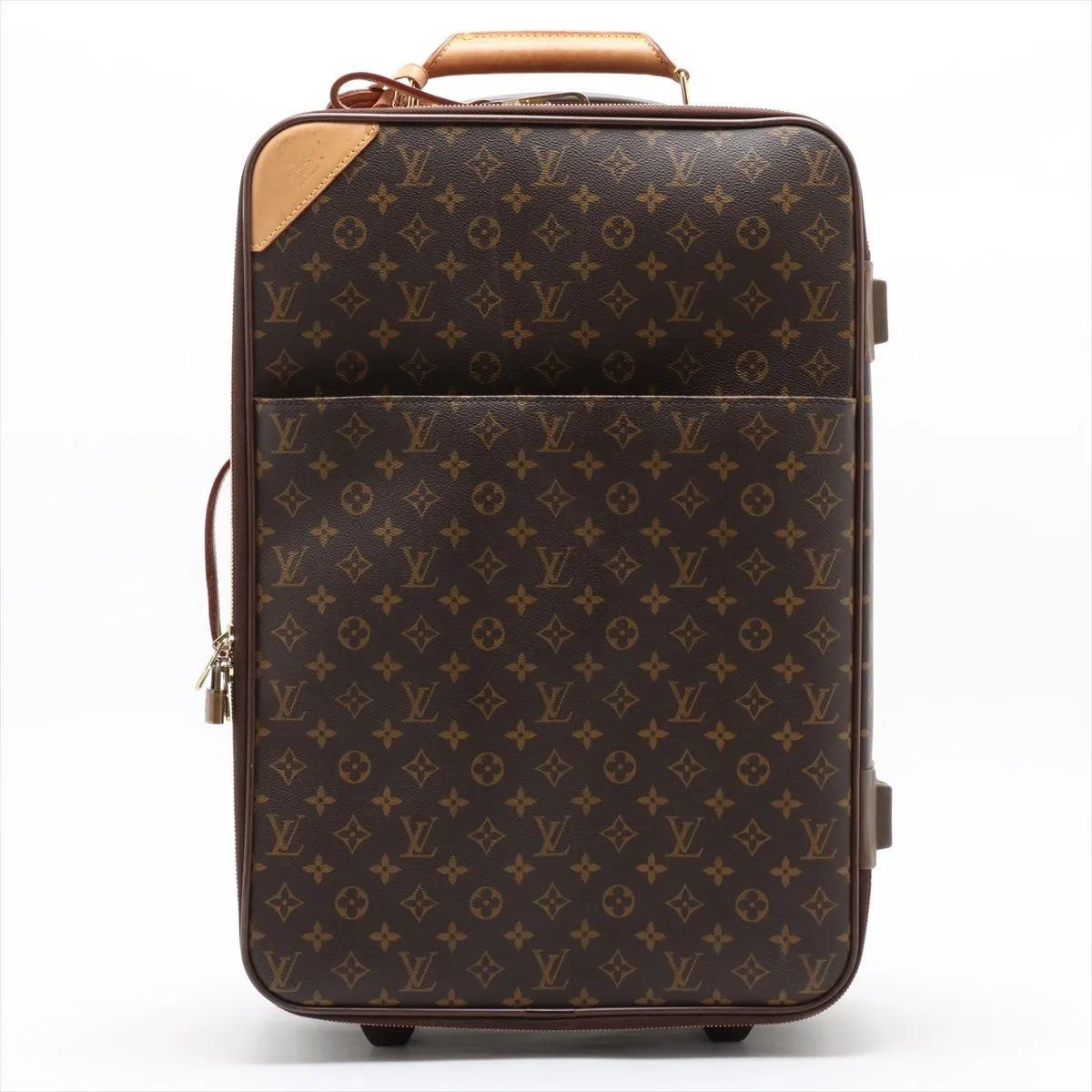 美品 ルイヴィトン モノグラム ペガス 55 M23294 レザー スーツケース