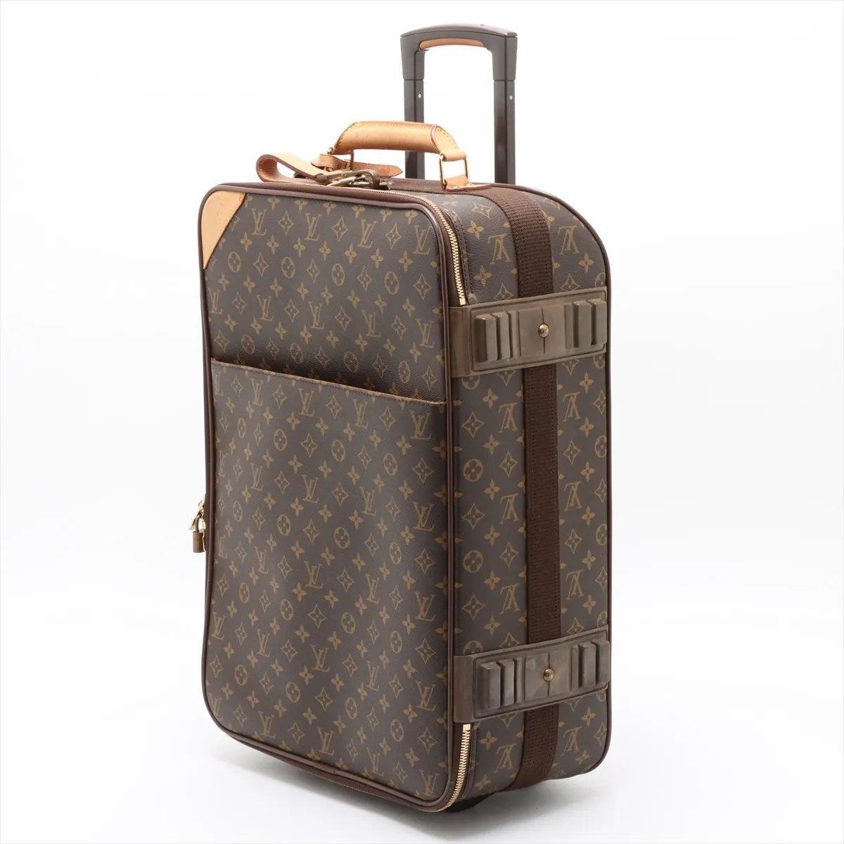 美品 ルイヴィトン モノグラム ペガス 55 M23294 レザー スーツケース