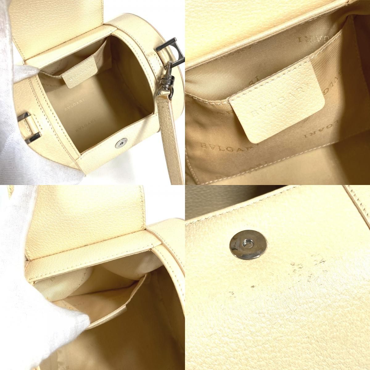 BVLGARI ブルガリ ショルダーバッグ ビーゼロワン B-ZERO1 ロゴ レザー