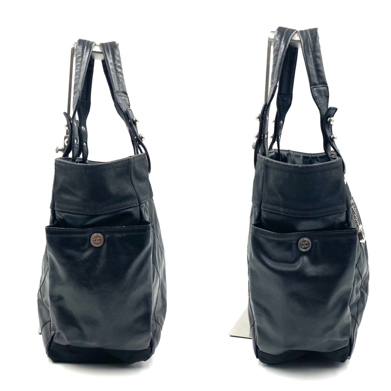 CHANEL シャネル パリビアリッツGM トートバッグ キャンバス