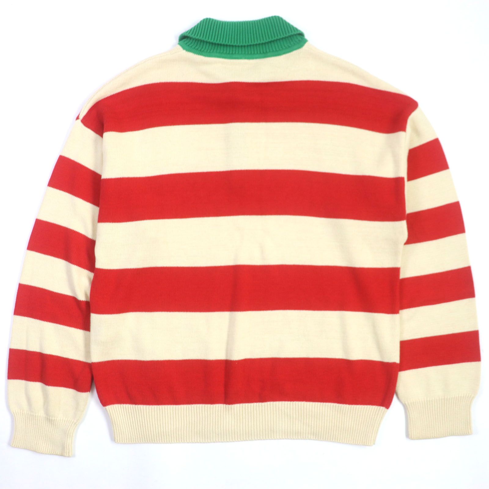 美品▽GUCCI グッチ 571546 インターロッキングG ボーダー柄 ロゴ 