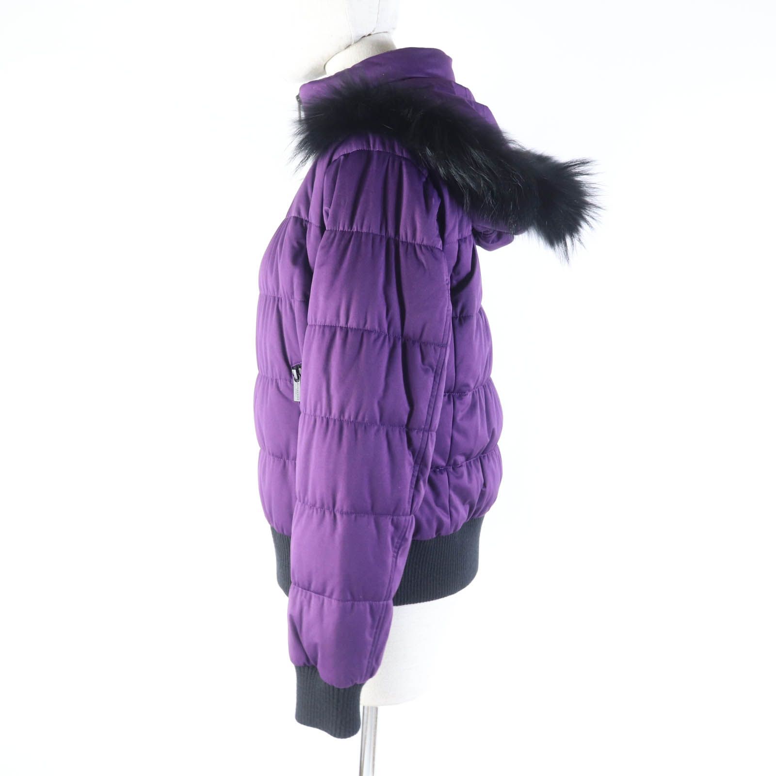 美品☆BURBERRY GOLF バーバリーゴルフ E6F64-240-37 ラクーンファー