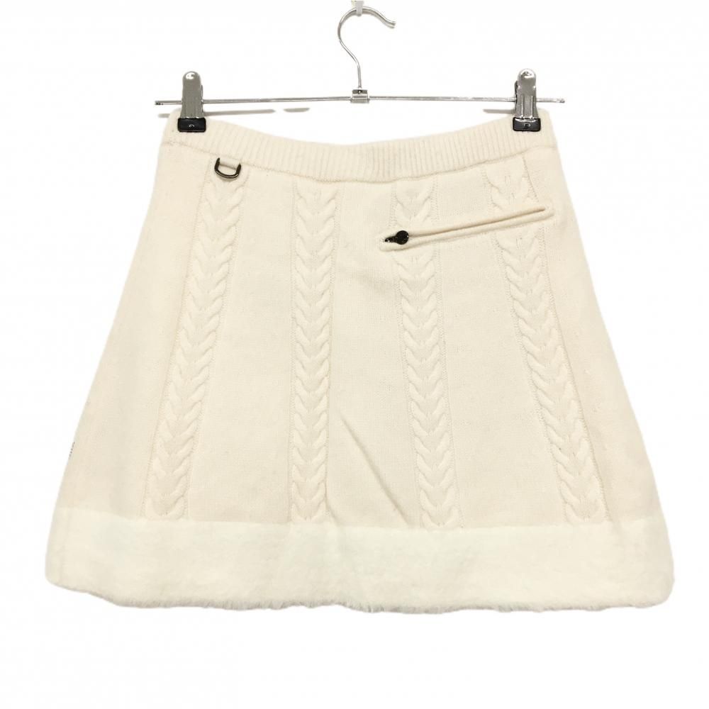 デサント descente ゴルフ カシミア ニットスカート 超美品】デサントゴルフ ニットスカート アイボリー カシミヤ混 LUXE