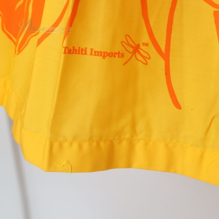 フラダンス 衣装 ツーピース セットアップ 上下セット イエロー系