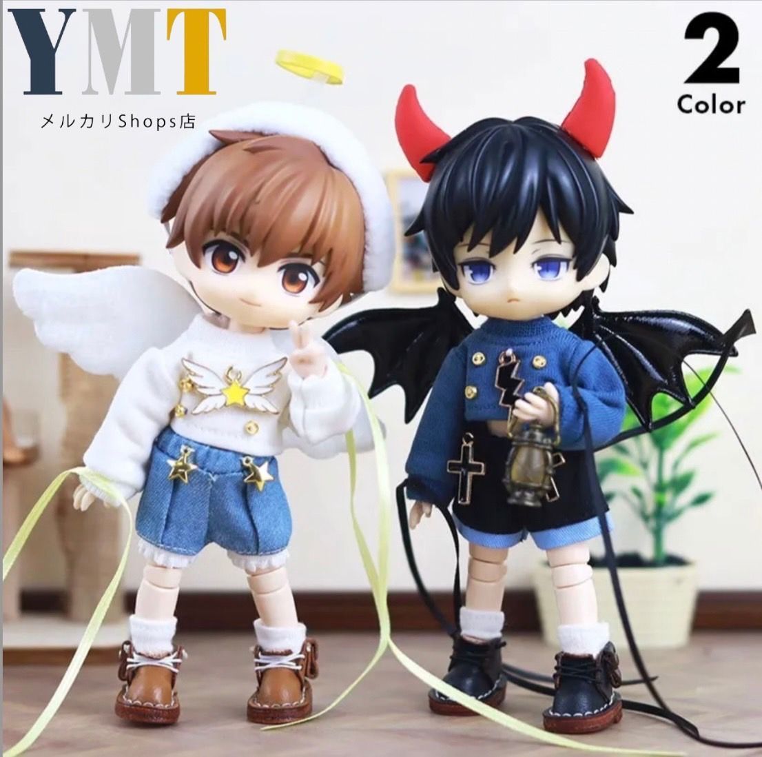オビツ11 ドール服 天使と悪魔コスチュームセット 12分の1 BJD ボディ9