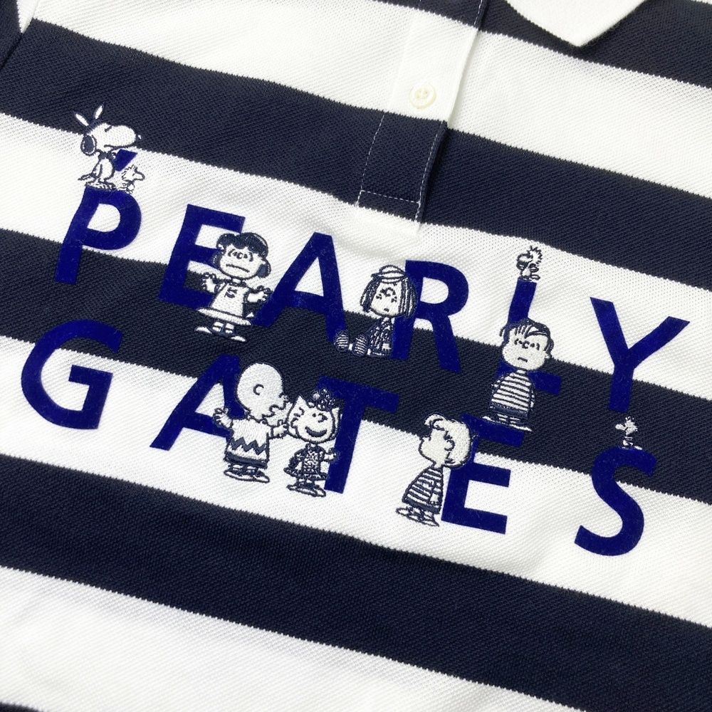 サイズ：0 PEARLY GATES パーリーゲイツ × PEANUTS スヌーピー刺繍入り