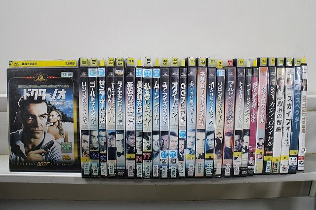 DVD 007 シリーズ ドクター ノオ ノー タイム トゥ ダイ 他 計27本セット ケース無し発送 レンタル落ち Z 4 T 2918