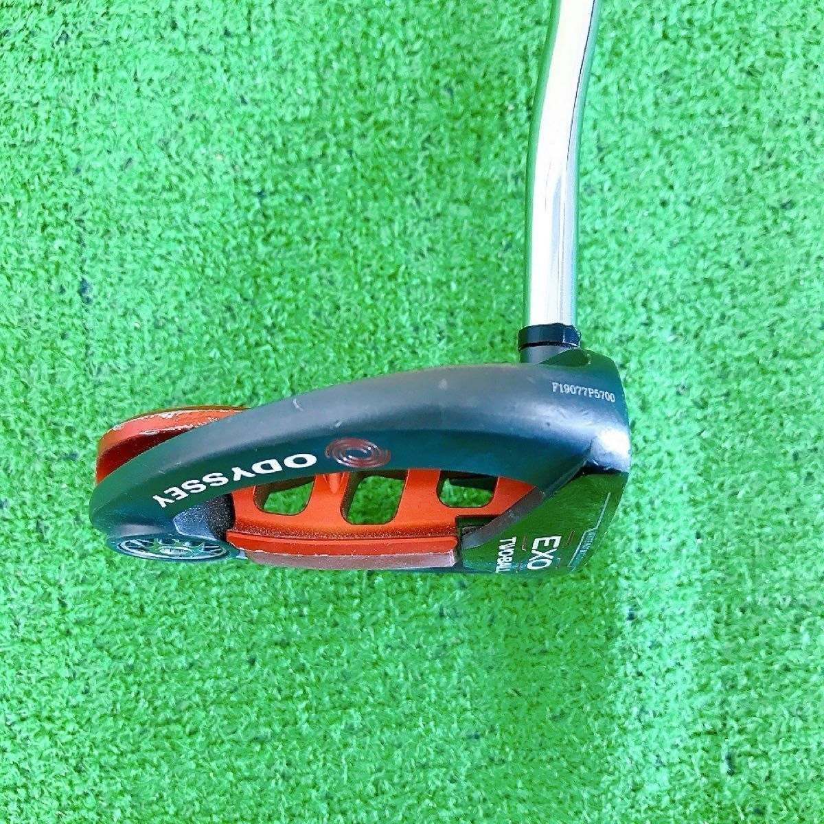ツ93☆希少レフティ オデッセイ EXO 2-BALL パター 左利き エクソー 2