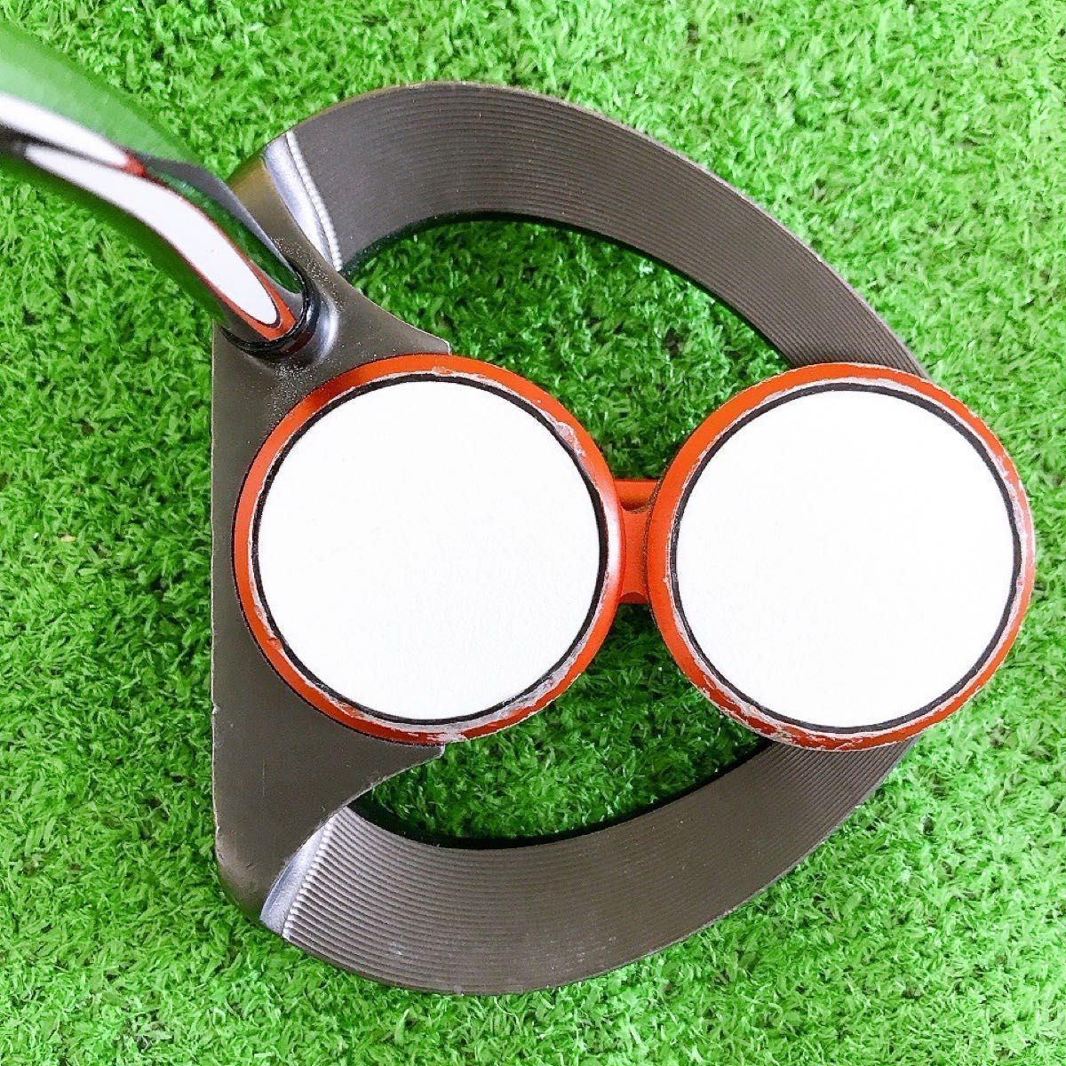 ツ93☆希少レフティ オデッセイ EXO 2-BALL パター 左利き エクソー 2