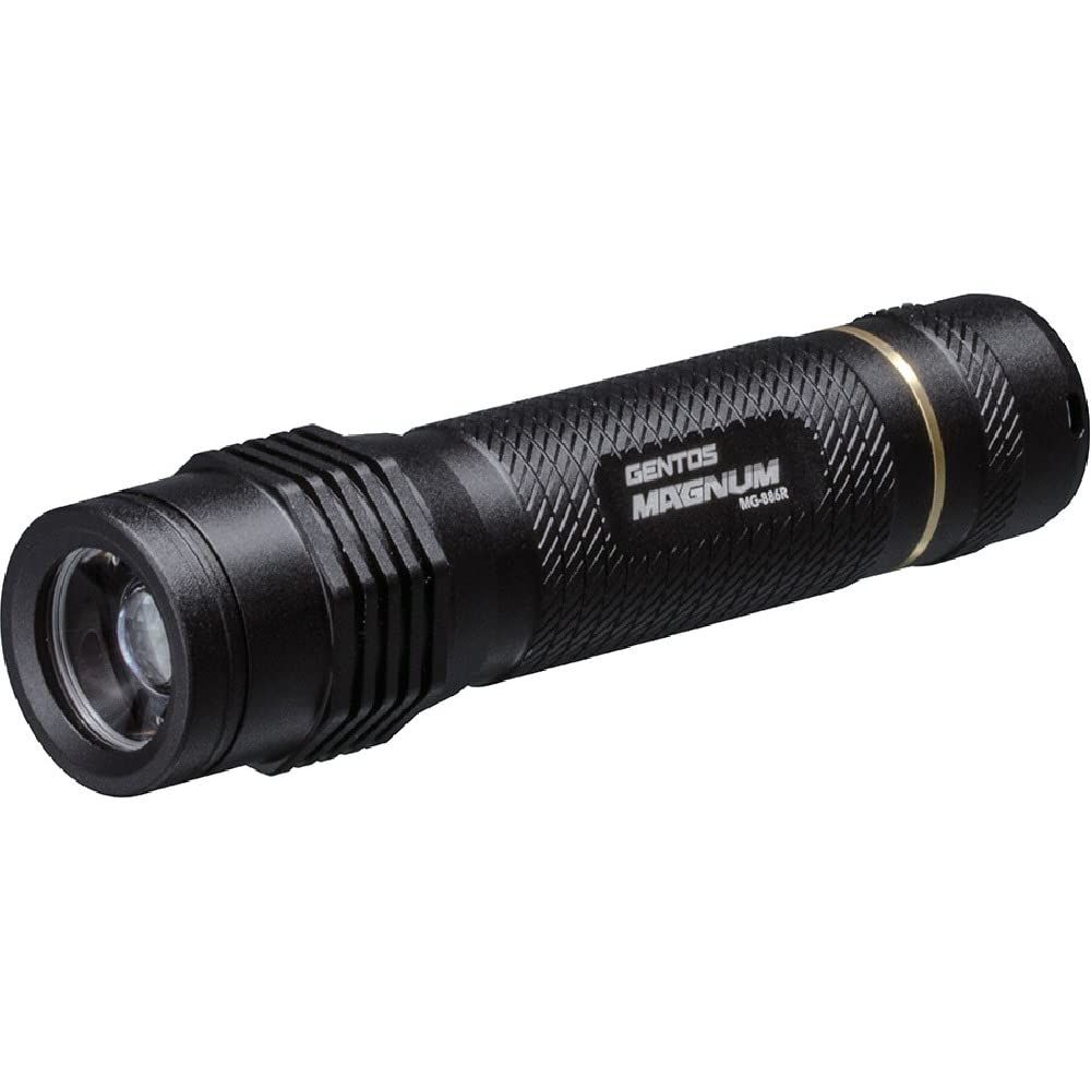 GENTOS ジェントス LED 懐中電灯 USB充電式 明るさ450ルーメン|実用点灯6時間 充電池使用 マグナム MG-886 R ANSI規格準拠 転がり防止 450ルーメン|6時間|