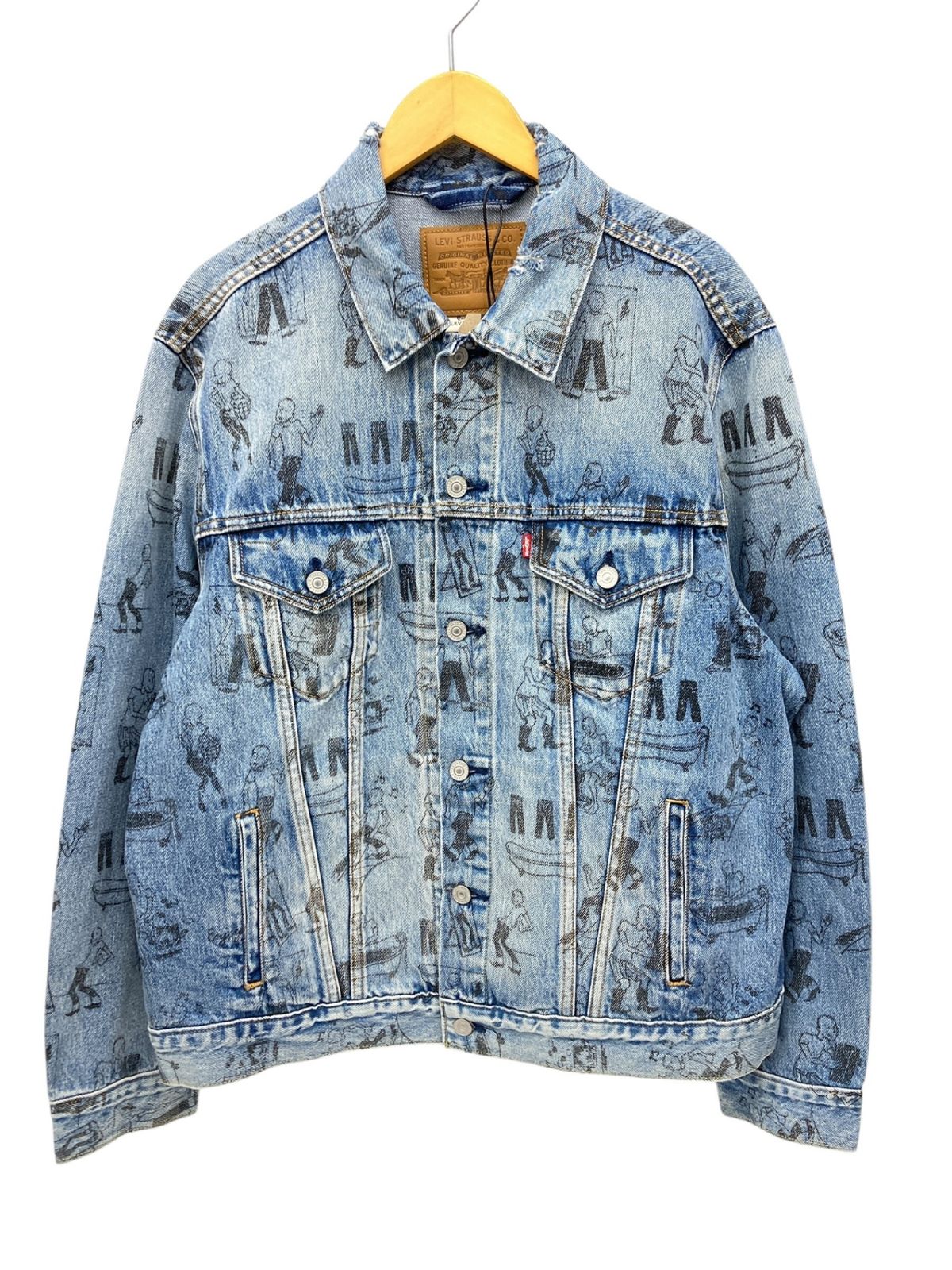 Levi's (リーバイス) 501DAY コレクション トラッカージャケット 総柄