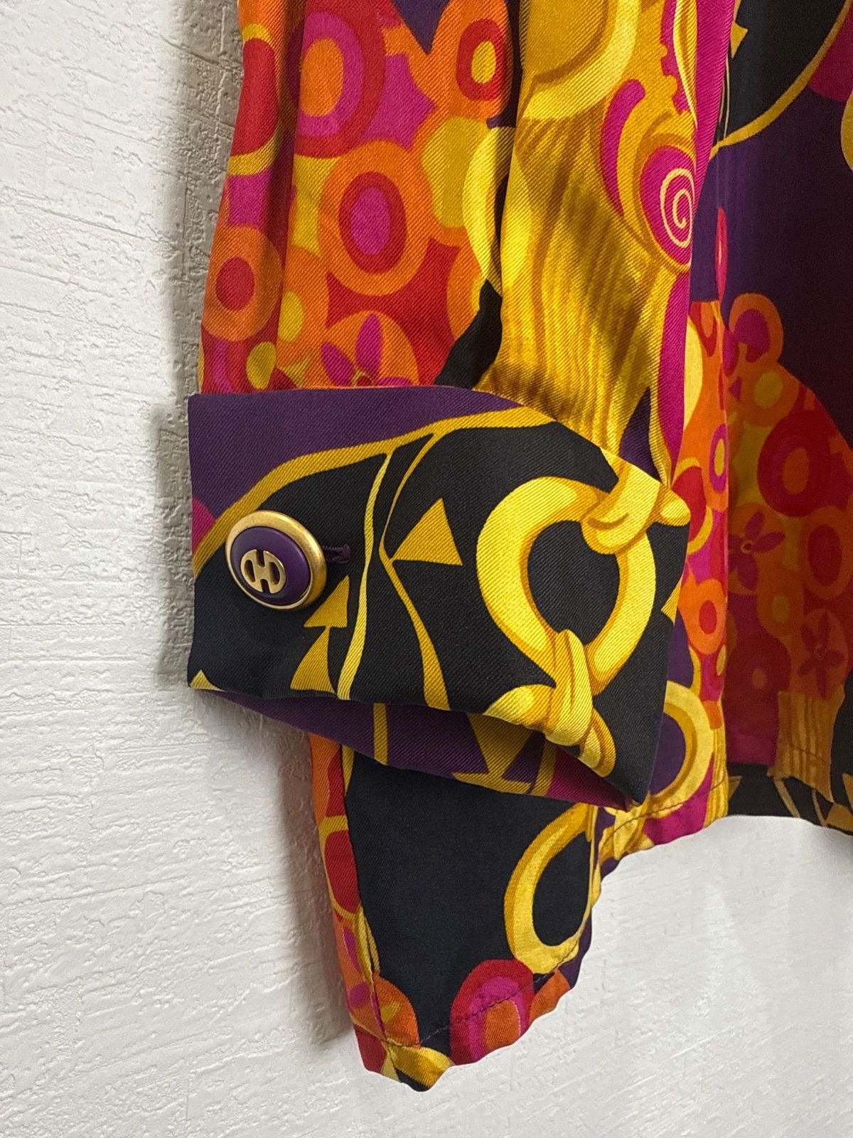 R00719｜CELINE｜セリーヌ｜Red レッド 赤×Black ブラック 黒×Yellow