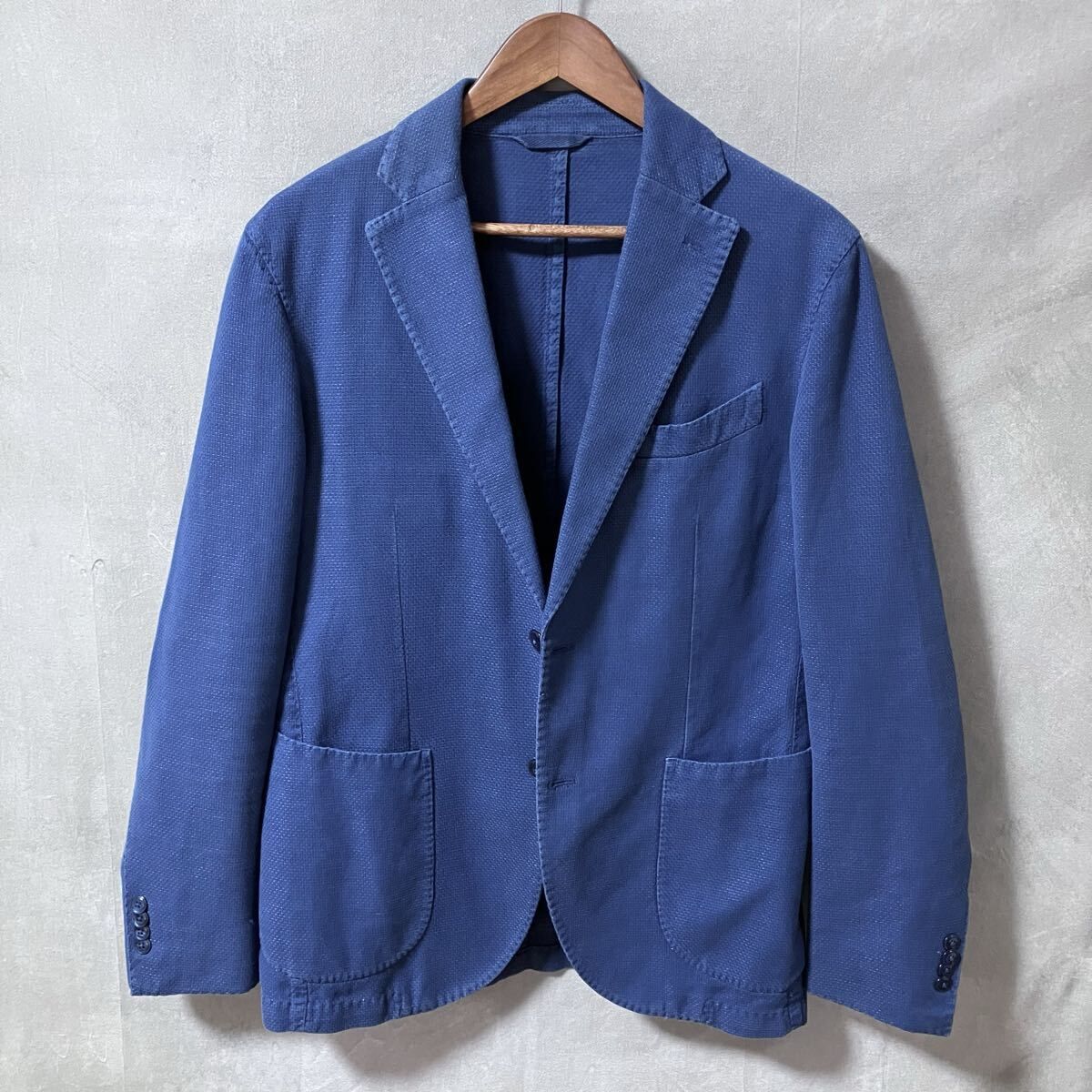 LBM1911 ルビアム Jack Slim コットンリネン 鹿の子 裏地なし アンコン