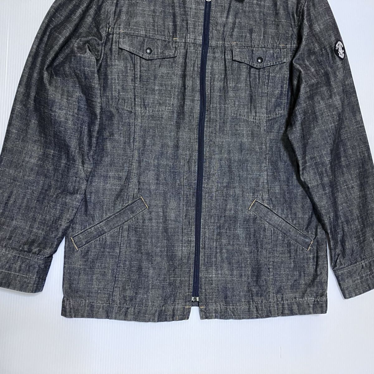 SINACOVA シナコバ 船長ワッペン デニム ジップ ジャケット