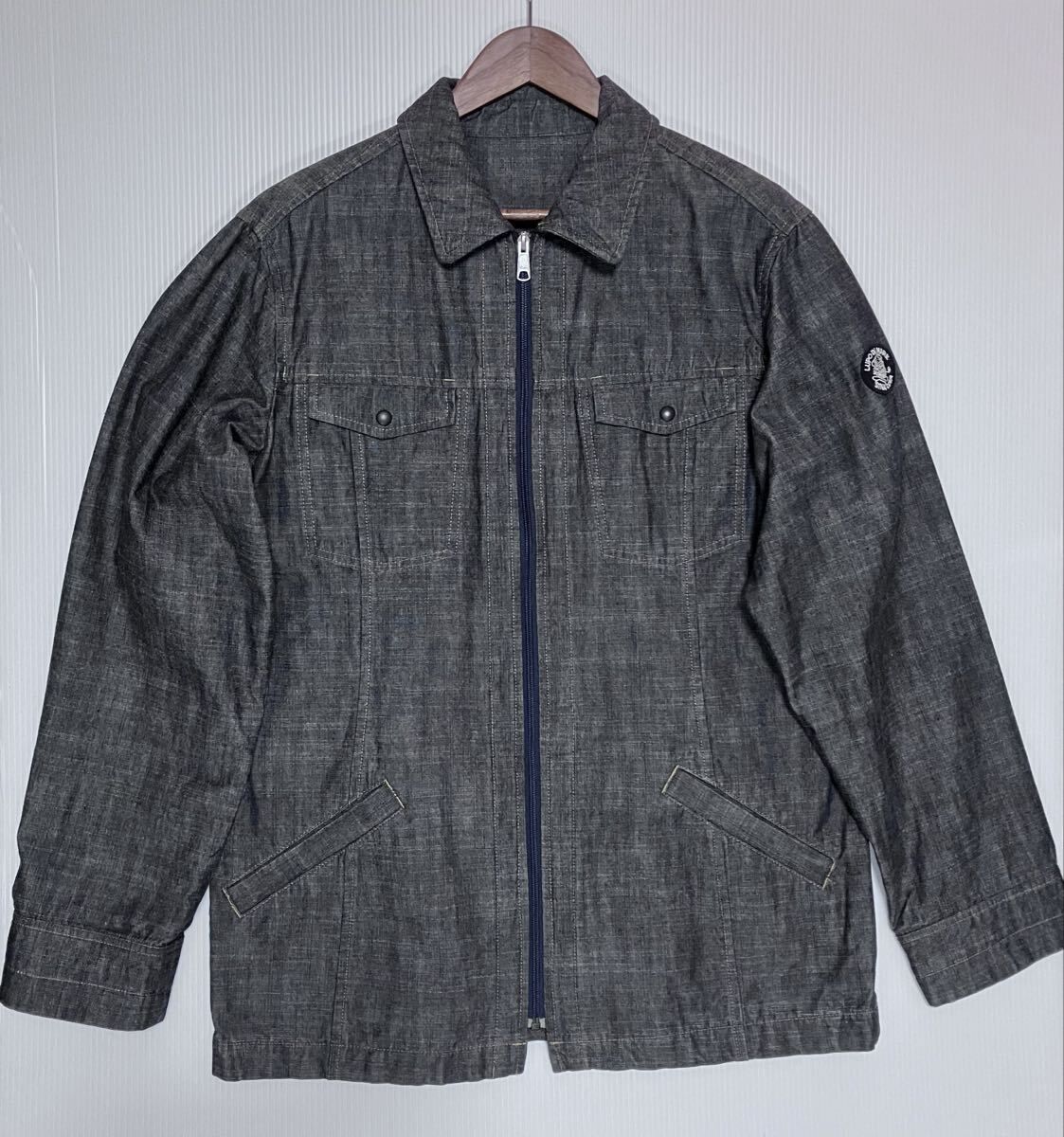 SINACOVA シナコバ 船長ワッペン デニム ジップ ジャケット