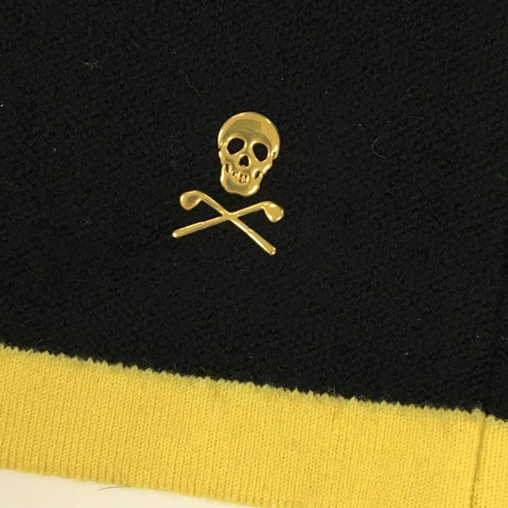 美品】マークアンドロナ ニットスカート 黒×イエロー ウール混