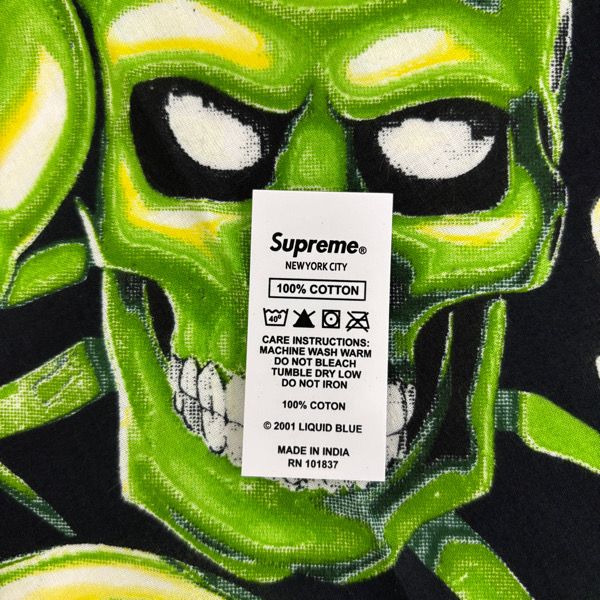 未使用】Supreme/シュプリーム【18SS】Skull Pile Bandana/スカル