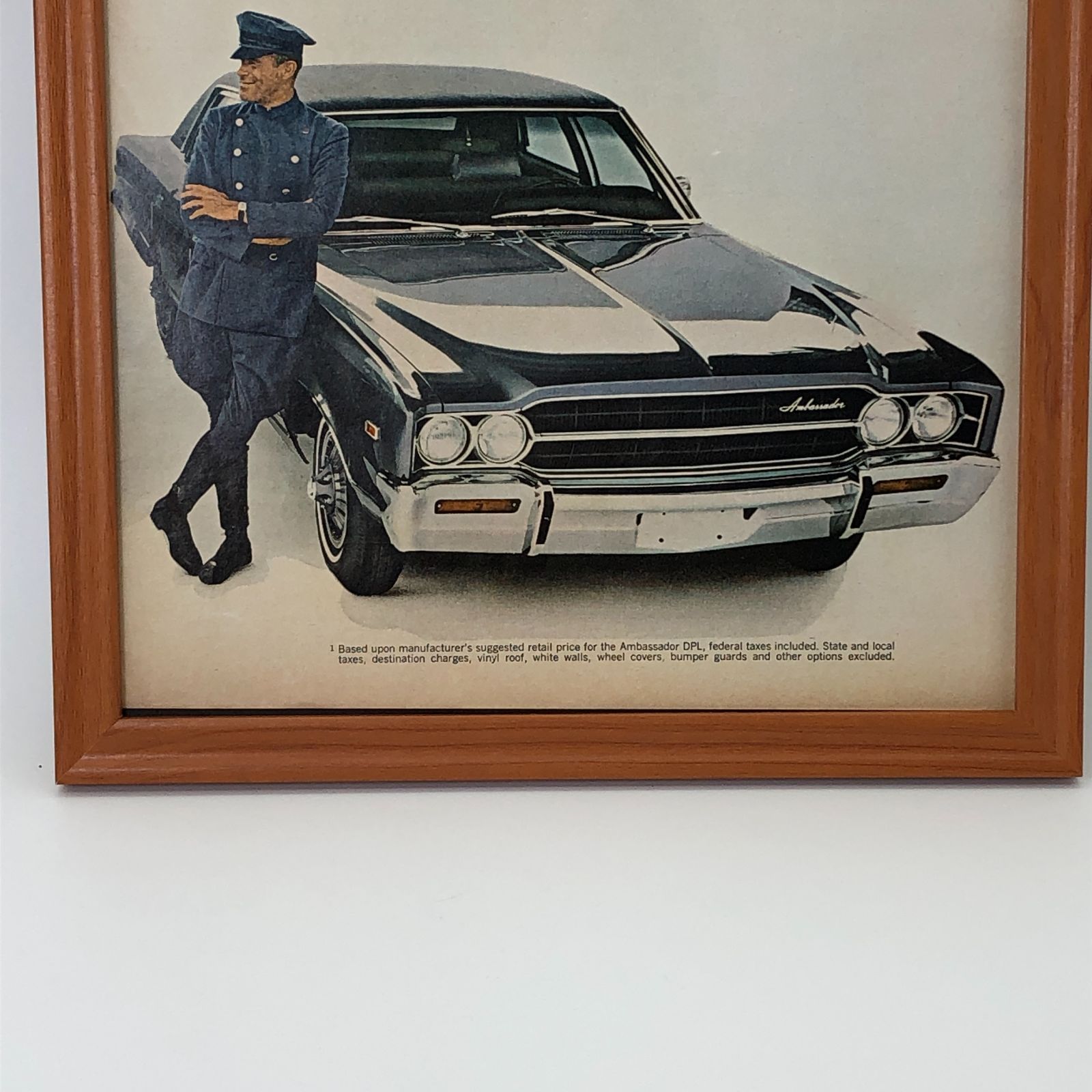 ビンテージ 広告 ポスター フレーム付 『 アメリカンモーターズ