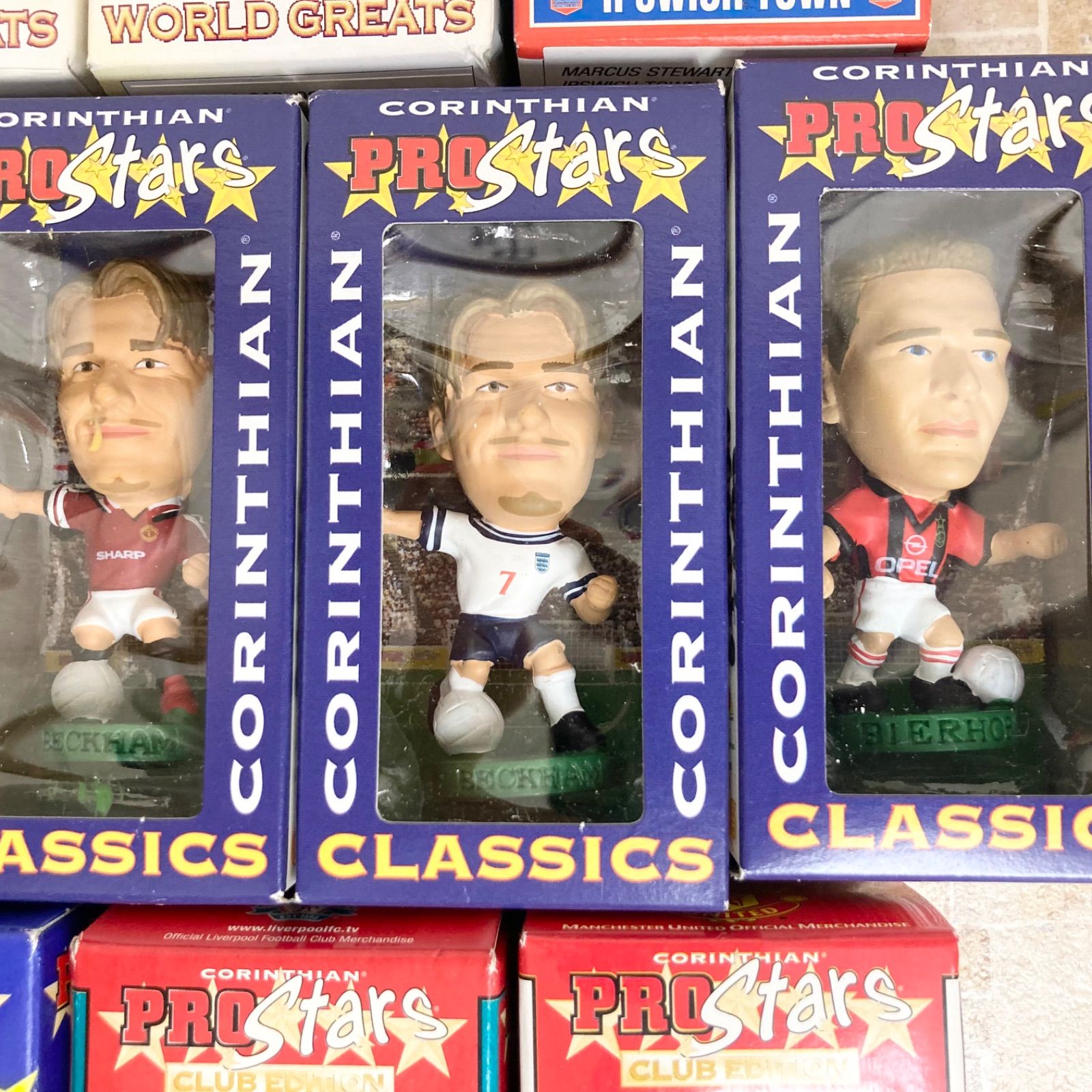 未使用】16体 コリンシアン サッカーフィギュア デイビッド・ベッカム