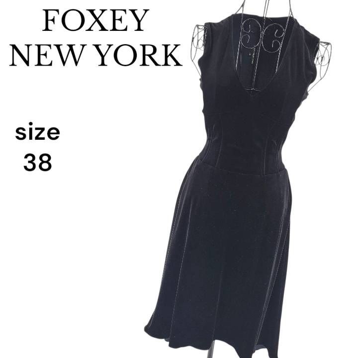 美品】FOXEY NEW YORK フォクシーニューヨーク ノースリーブドレス
