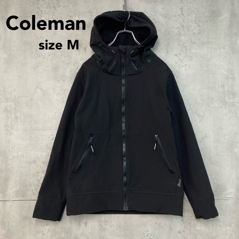 美品 Coleman コールマン ストレッチ ソフトシェル パーカー 