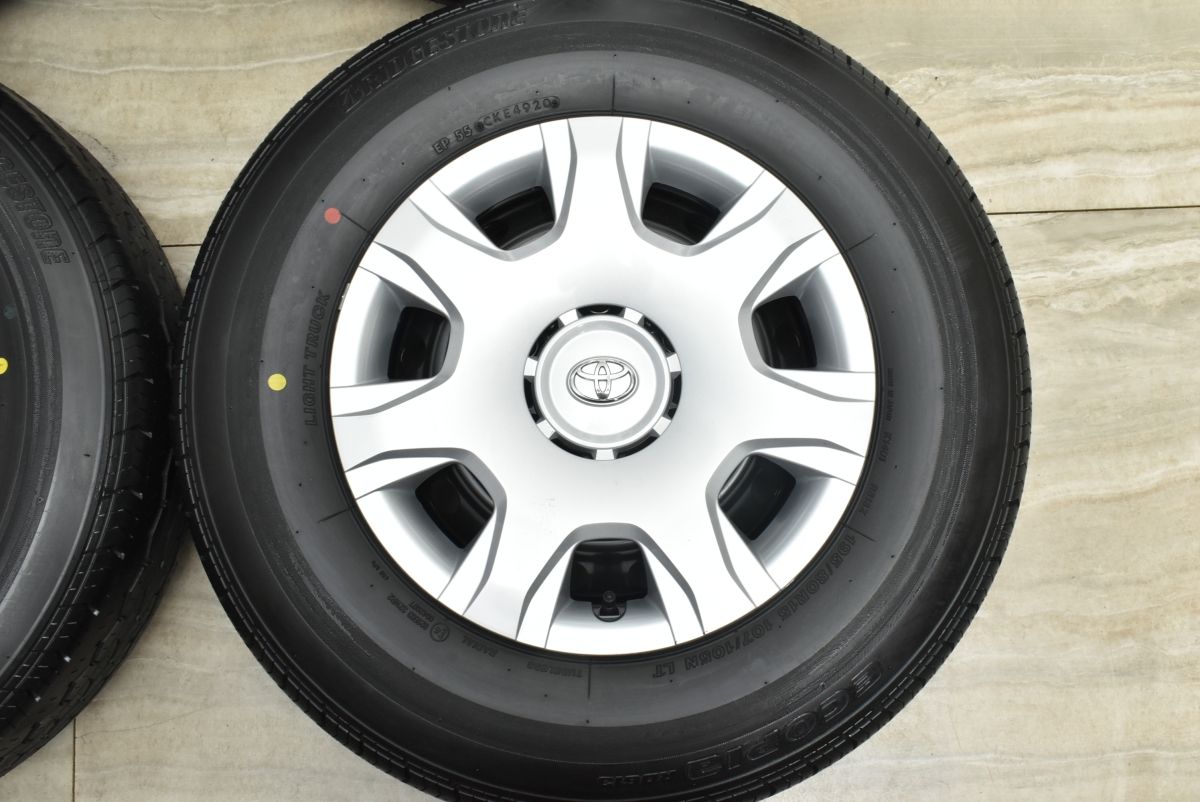 新車外し バリ溝】トヨタ 200 ハイエース 純正スチール 15in 6J+35