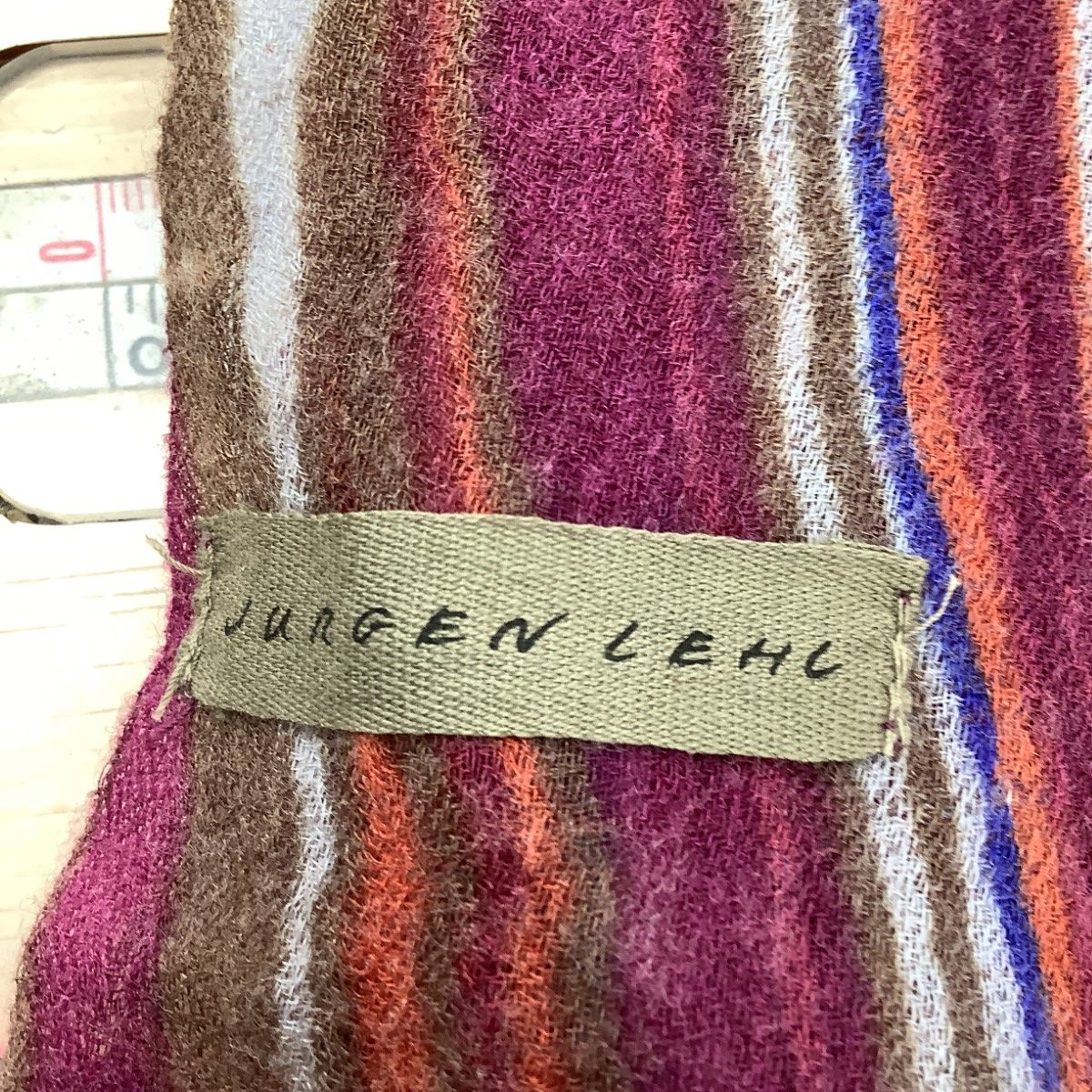 JURGEN LEHL ヨーガンレール レディース ストール パープル - メルカリ