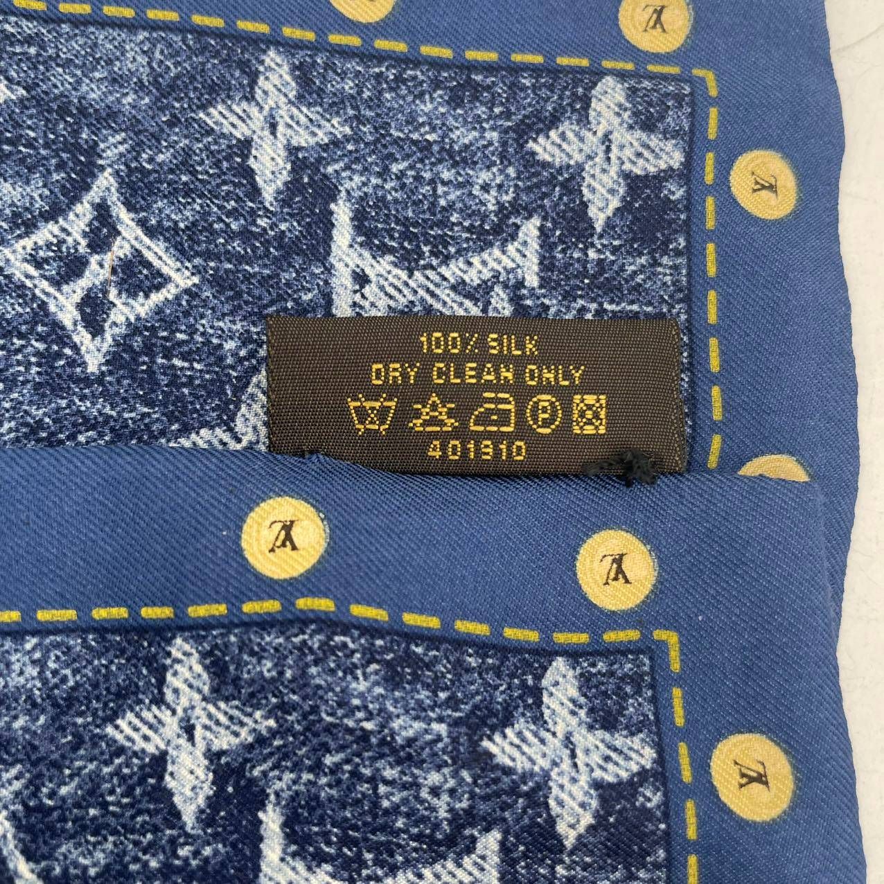 極美品 LOUIS VUITTON ルイ・ヴィトン スカーフ シルク モノグラム