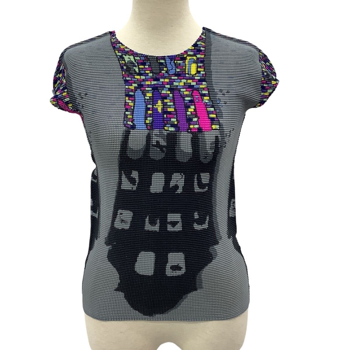 ISSEY MIYAKE イッセイミヤケ ワッフル プリーツ カットソー SIZE 3