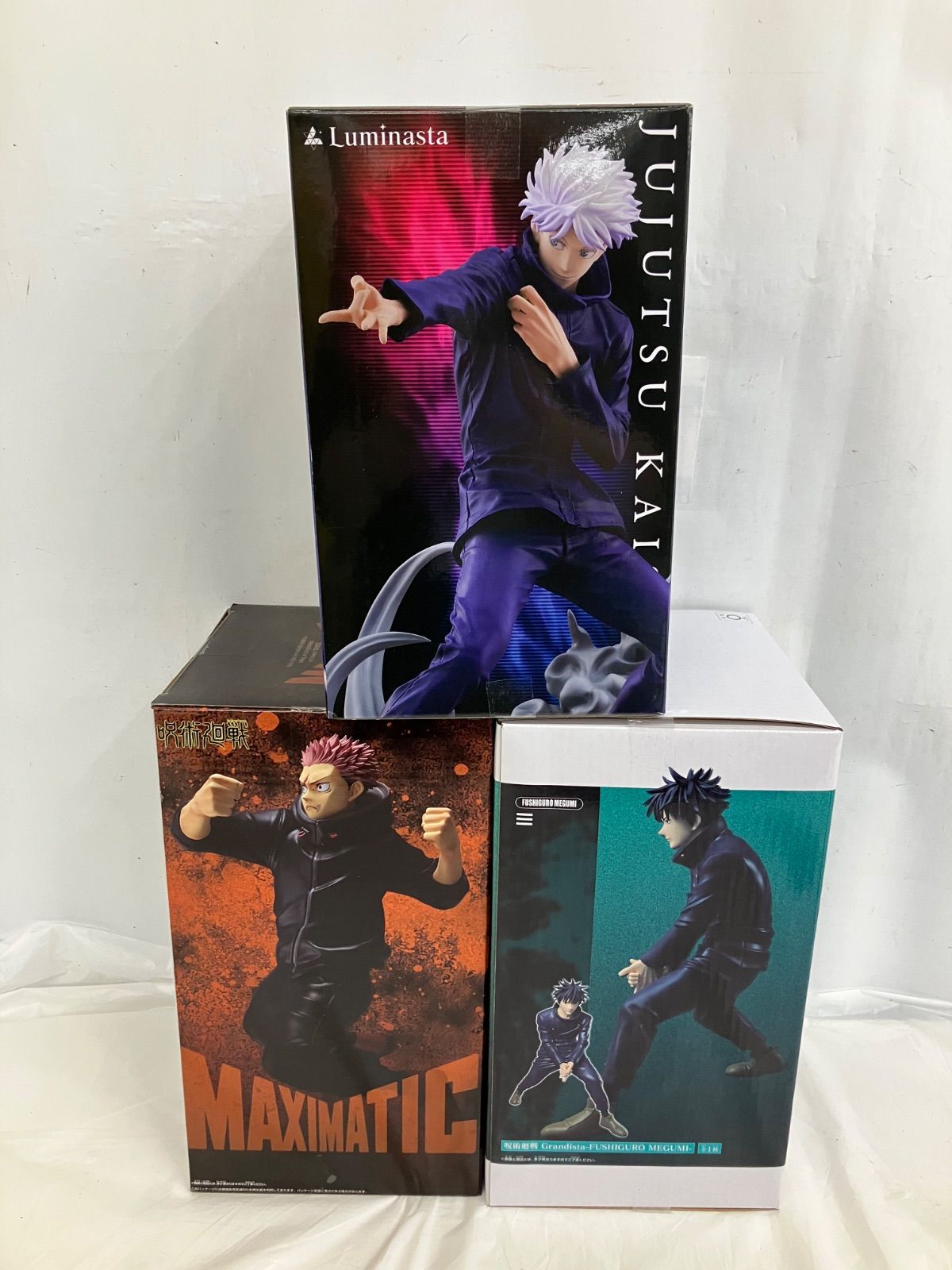 未開封 呪術廻戦 虎杖悠仁 五条悟 伏黒恵 フィギュア 3種 LF2042 f101