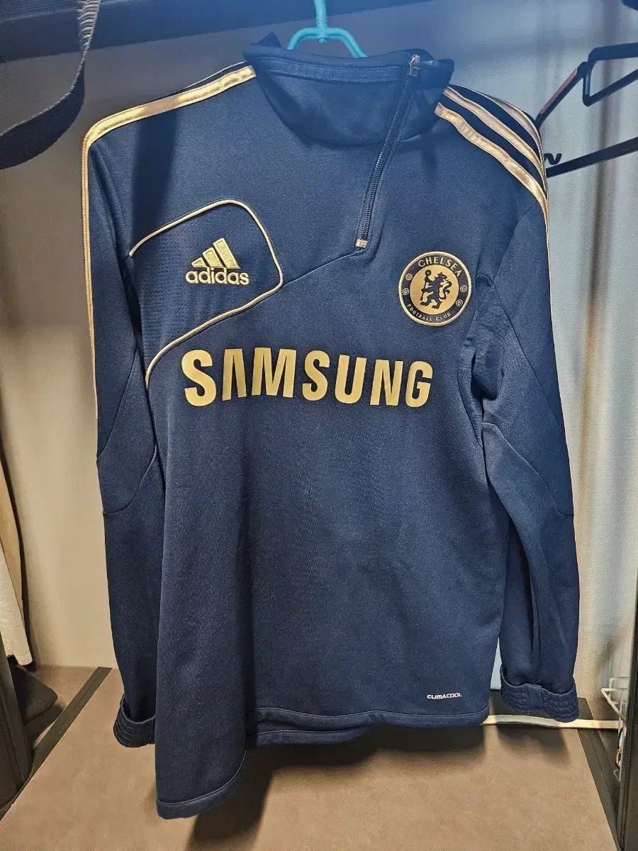 アディダス チェルシー ハーフジップ ドリルトップ トレーニングウエア