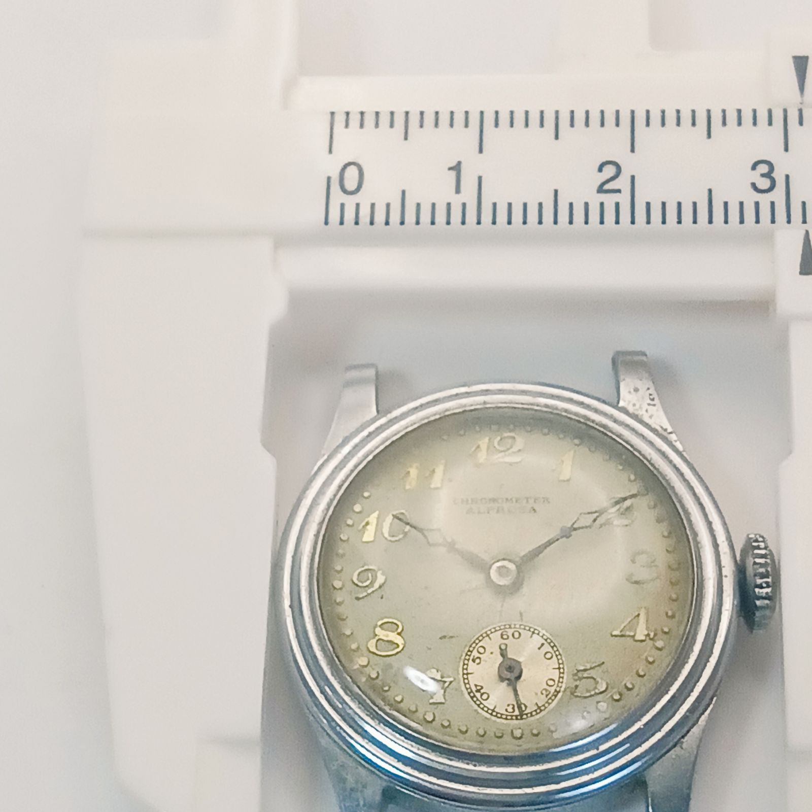 ジャンク 0203-4 CHRONOMETER ALPROSA クロノメーター メンズ腕時計 