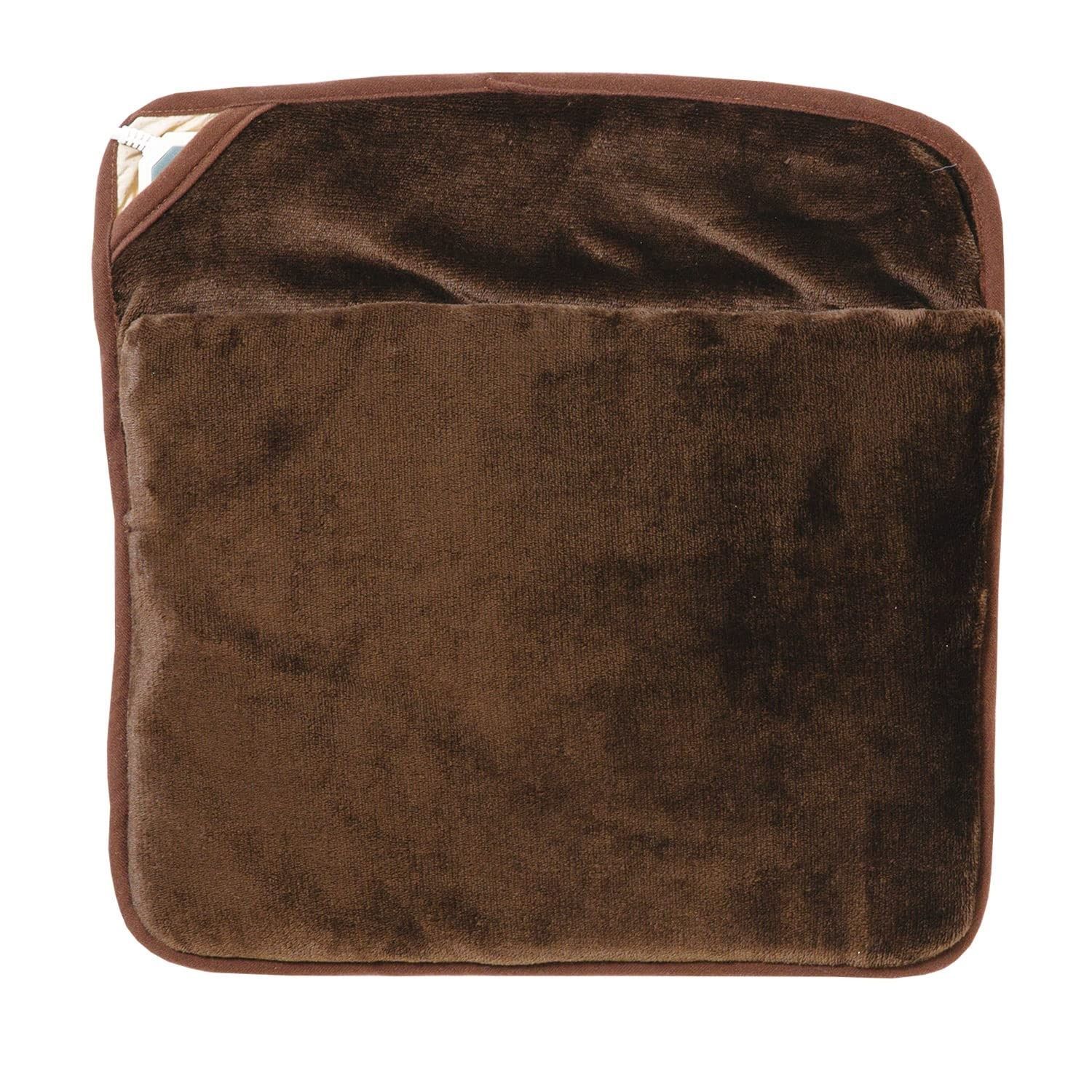 広電(KODEN) 足温器 フットウォーマー 丸洗いカバー付 44×44cm フランネル ブラウン 本体消臭 省エネ ふかふか なめらか VWT441HS-B