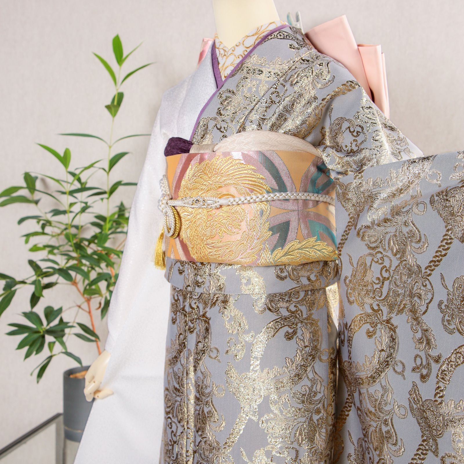 振袖フルセット 振袖セット 振袖 新品+USED品 Lサイズ バイカラー 