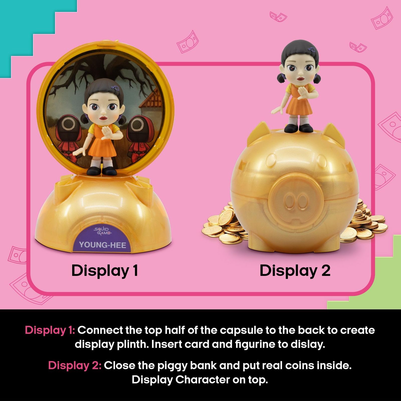 イカゲームブラインドボックスカプセル コレクターミステリーフィギュア