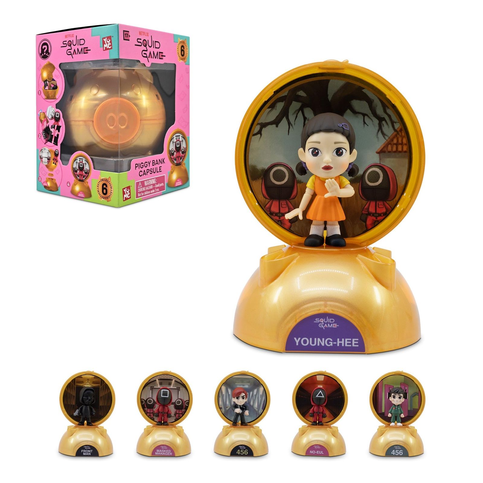 YuMe イカゲームブラインドボックスカプセル コレクターミステリーフィギュア Netflix 商品 ファンのためのサプライズおもちゃセット–ホリデー- プレゼントに最適 1
